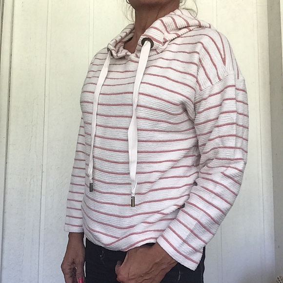 STORIA STRIPED FRENCH TERRY HOODIE MEDIUM - Picture 5 of 11
